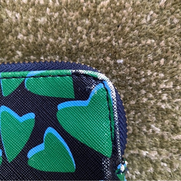 Anthropologie Green and Black Geometric Cosmetic Bag - Picture 6 of 6